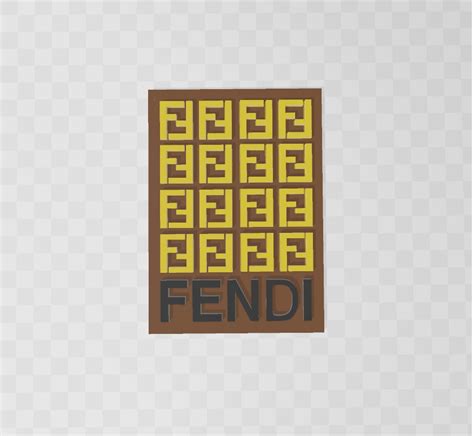 fendi art 3d|STL file FENDI LOGO ・Model to download and 3D print・Cults.